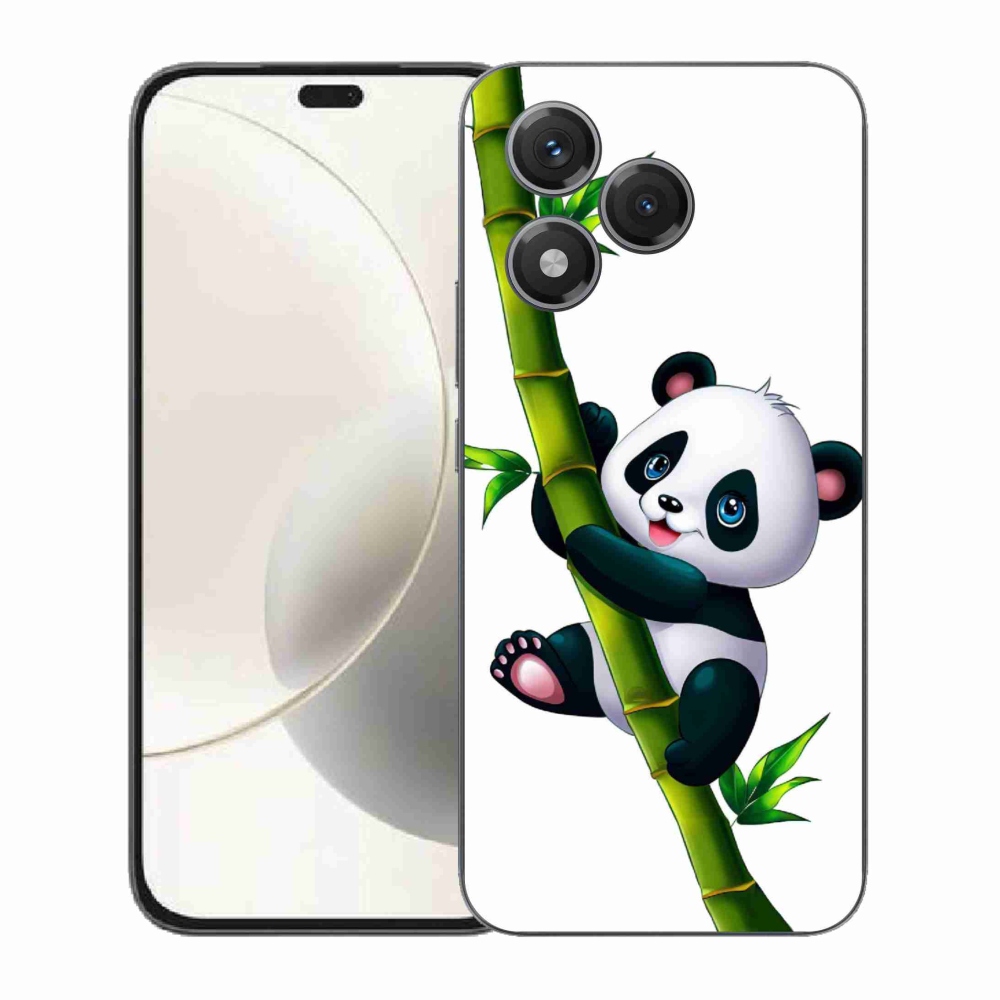 Zselés borítás mmCase a Honor 400 Lite-hoz - panda a bambuszon