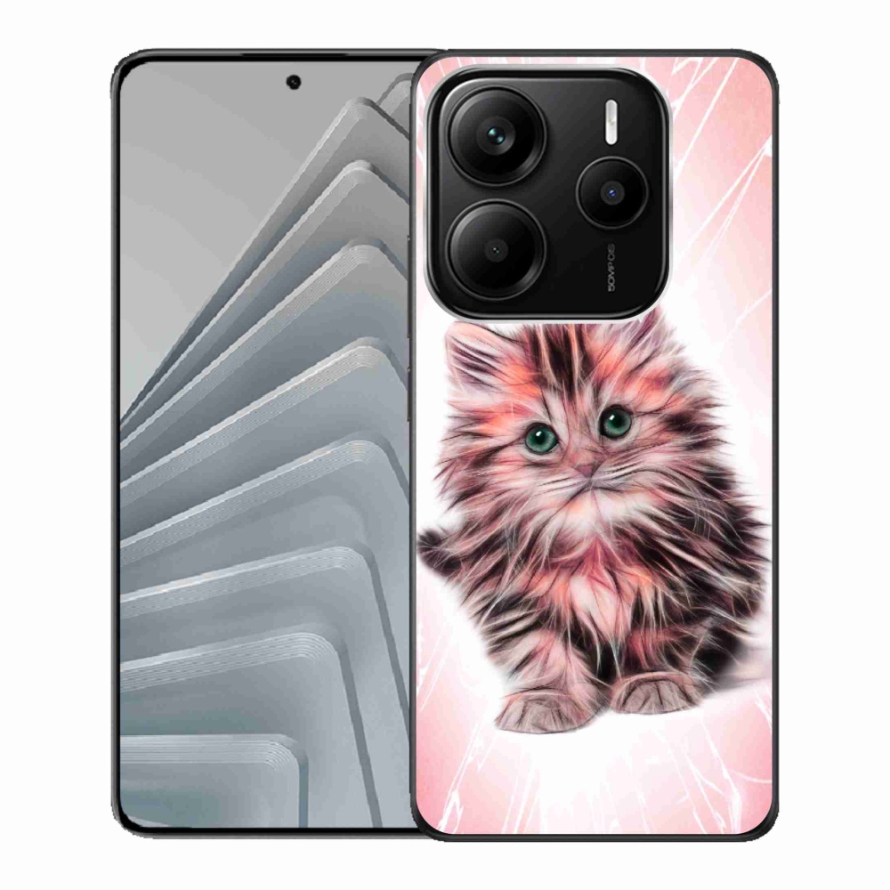 Gél borítás mmCase a Xiaomi Redmi Note 14 5G-hez - aranyos cica