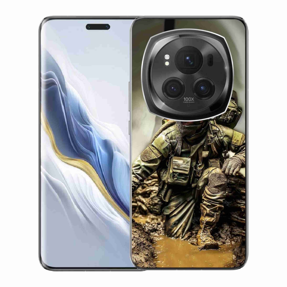 Zselés borítás mmCase a Honor Magic 6 Pro 5G készülékhez - katonás