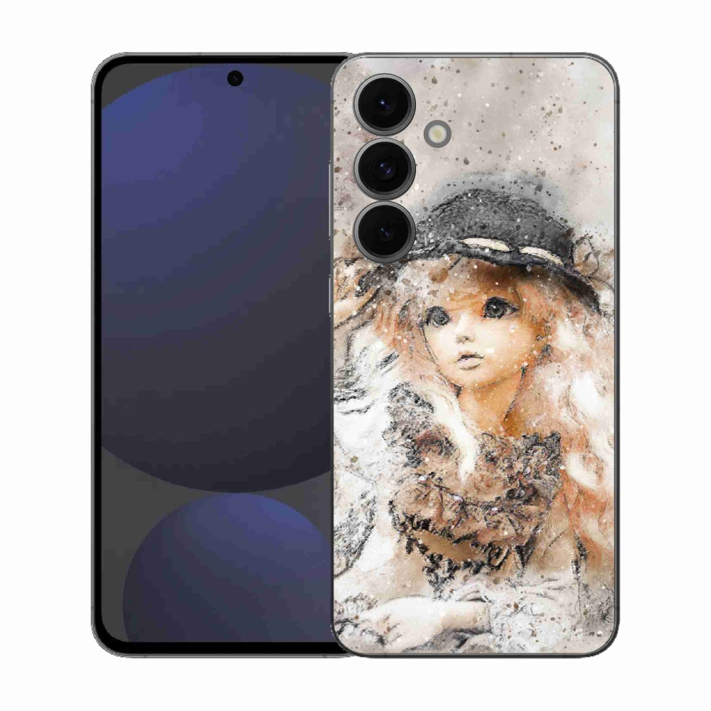 Gél borítás mmCase Samsung Galaxy S25 FE - kalapos lányhoz