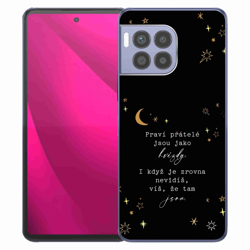 Gél borítás mmCase a T-Mobile T Phone 2 Pro készülékhez - Idézet 6 fekete háttér