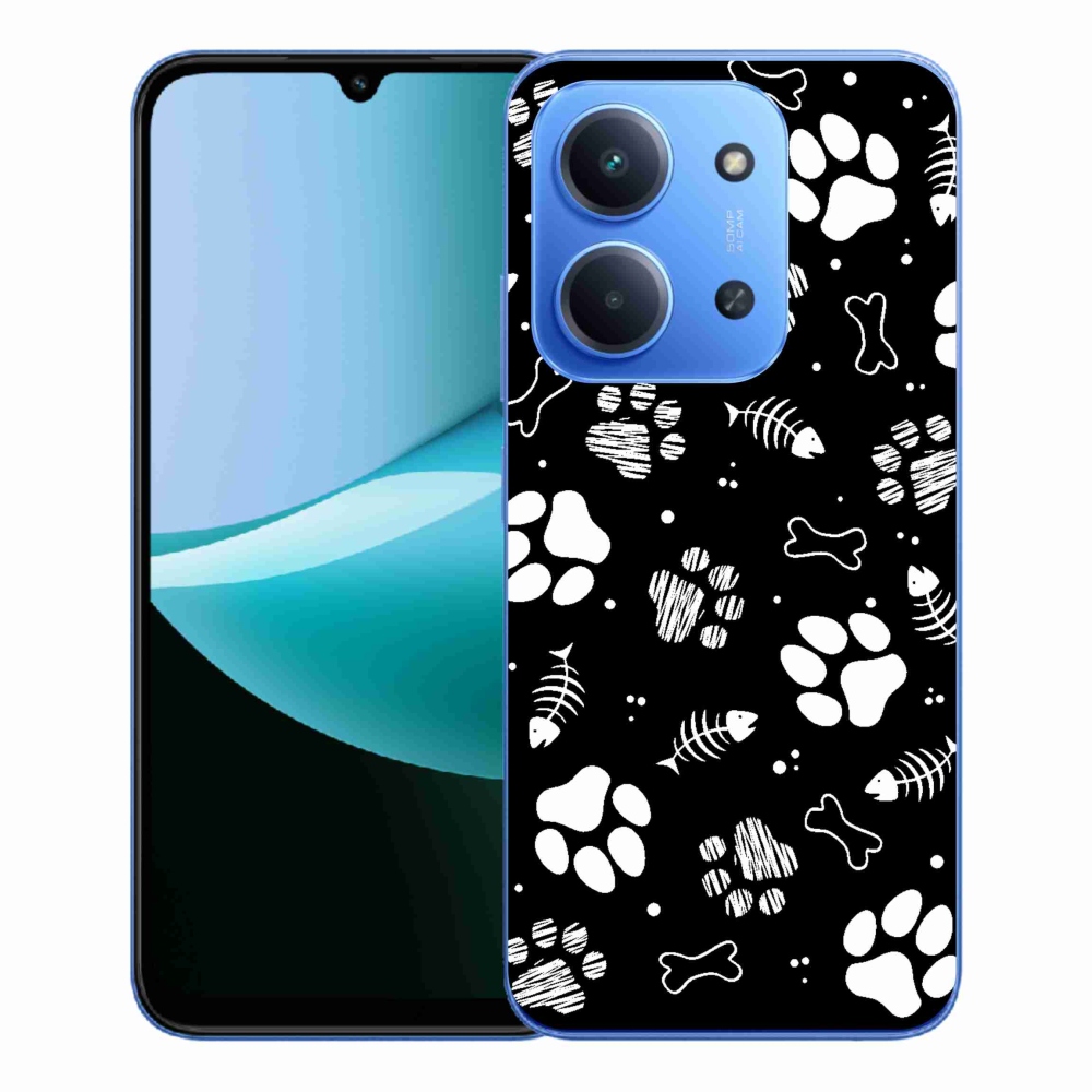 Gél borítás mmCase a Xiaomi Redmi 15C 4G/5G (173mm) - kutyamancsok számára