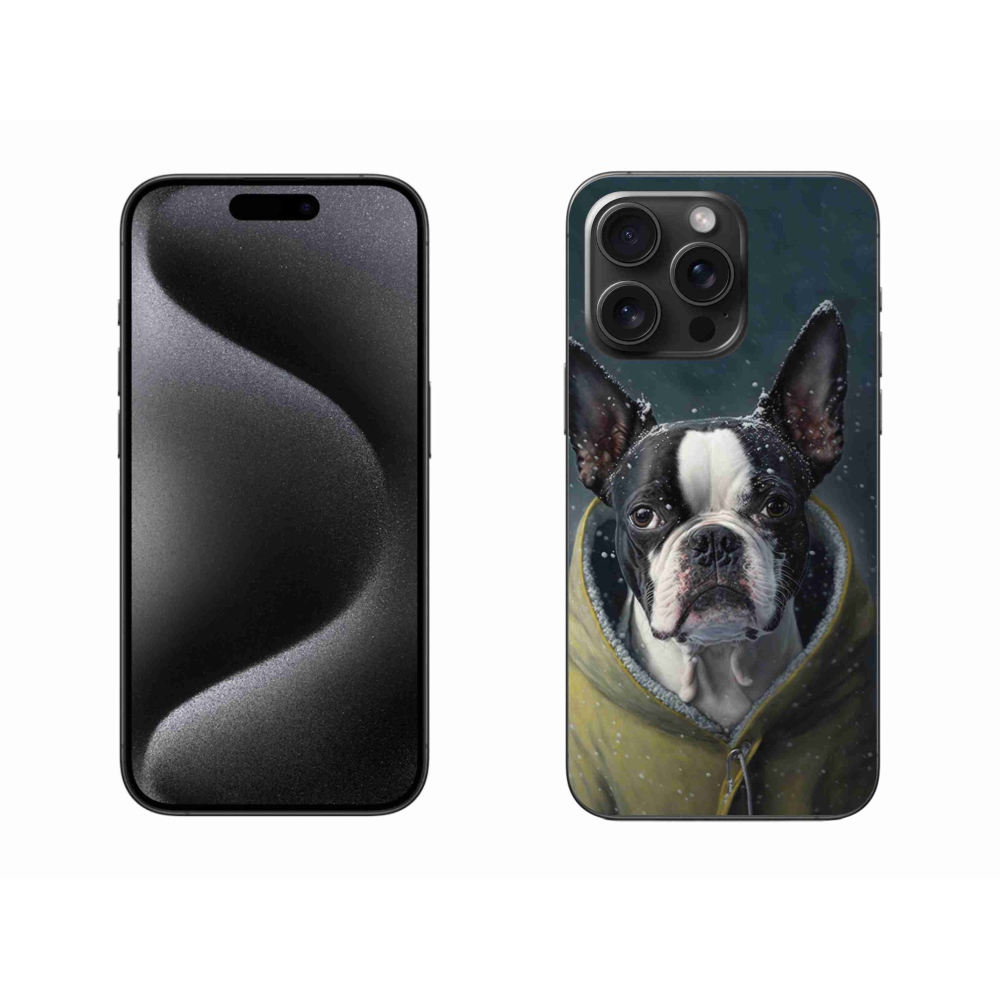 Gél védőburkolat mmCase iPhone 15 Pro Max készülékhez - bulldog