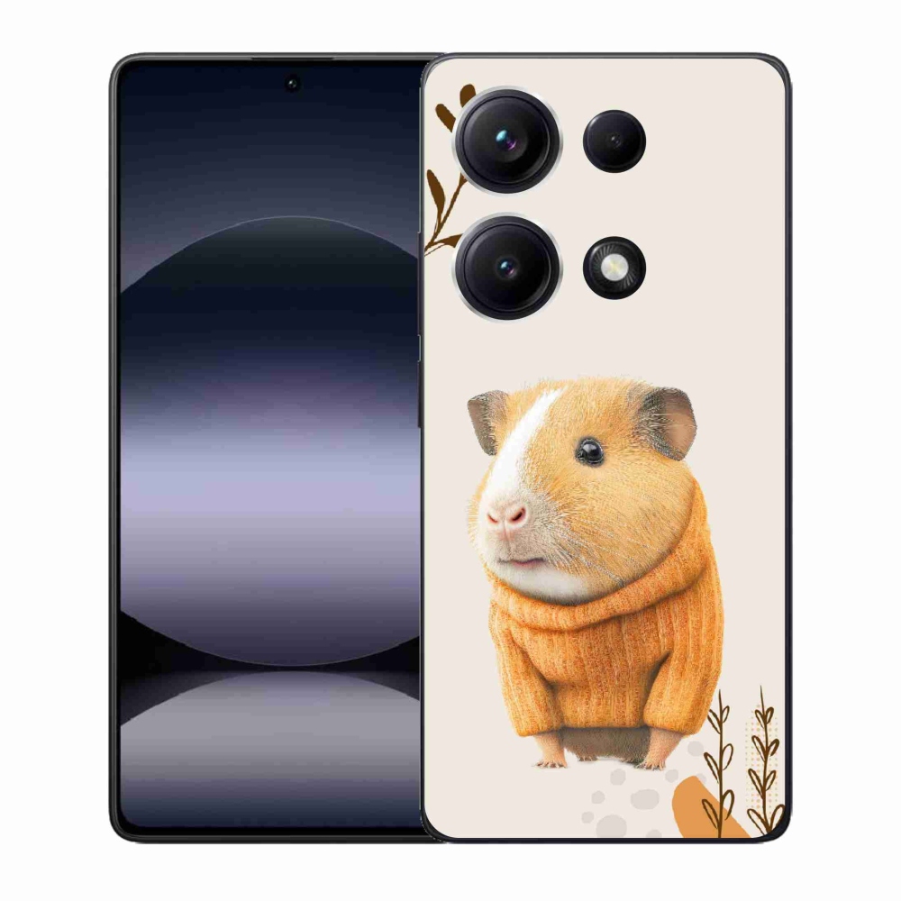 Gél borítás mmCase a Xiaomi Redmi Note 14S-hez - tengerimalac a pulóverben