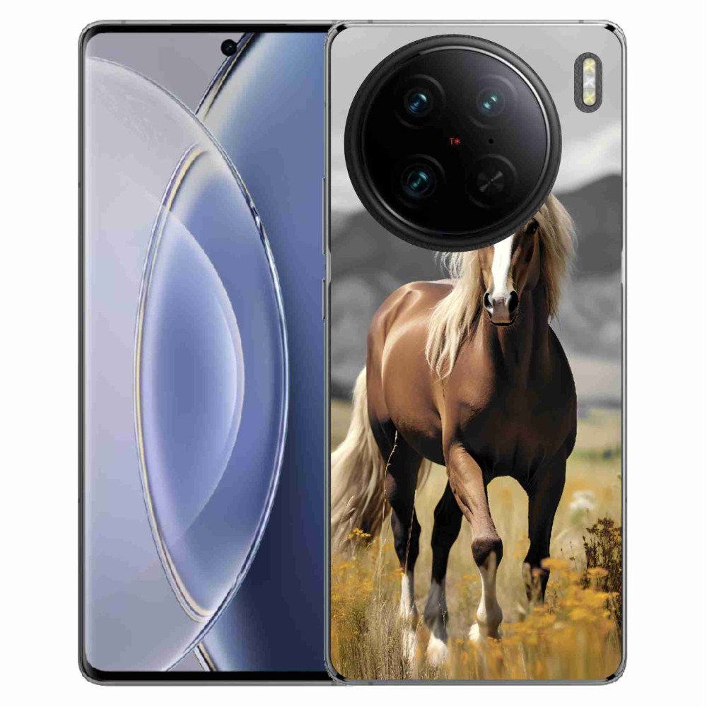 Zselés tok mmCase Vivo X90 Pro - barna ló 1