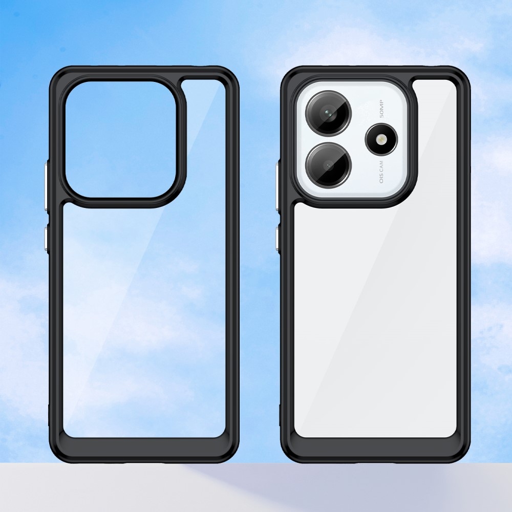 Gél tok rögzített hátlappal a Xiaomi Redmi Note 14 5G-re - fekete