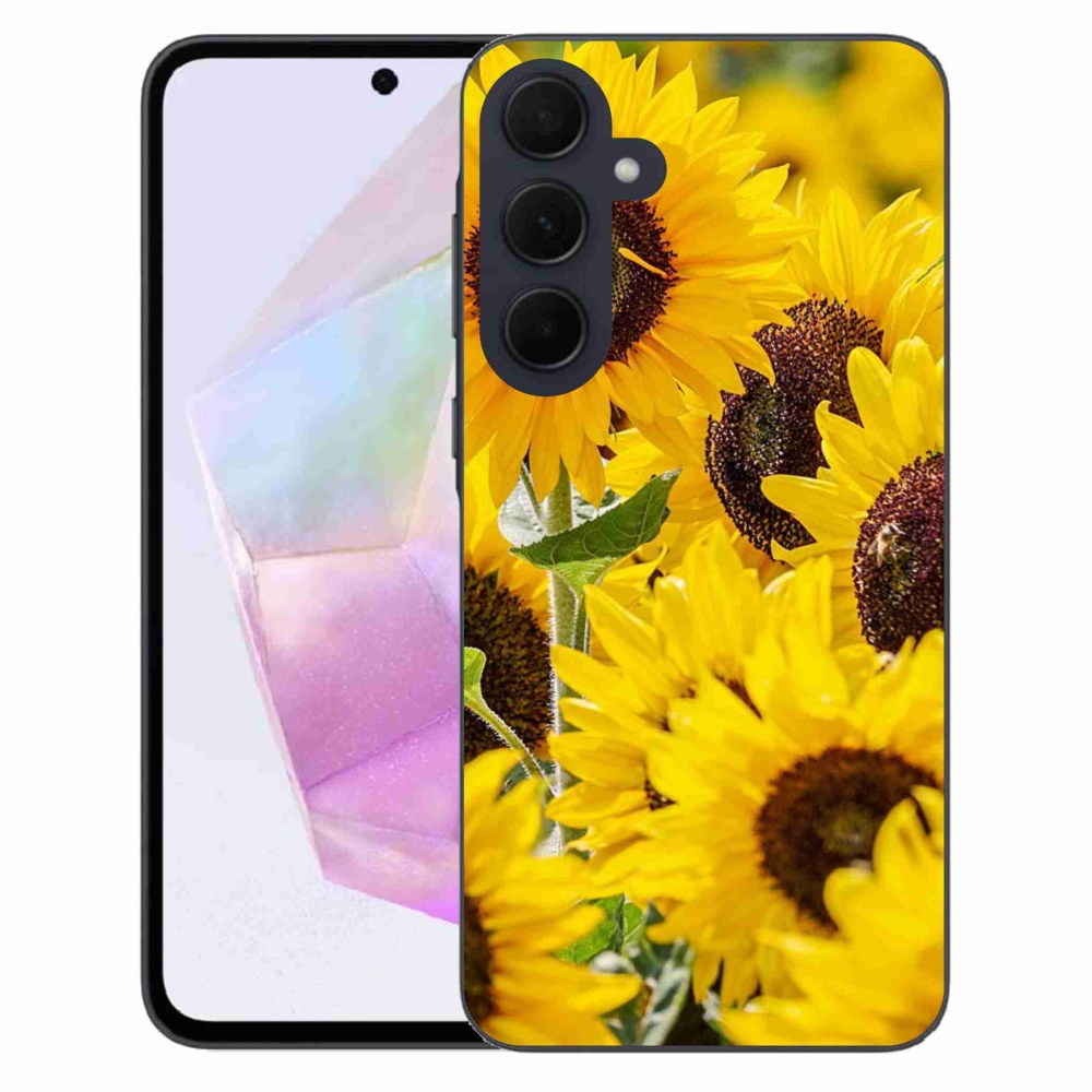Zselés borítás mmCase Samsung Galaxy A35 5G - Napraforgó