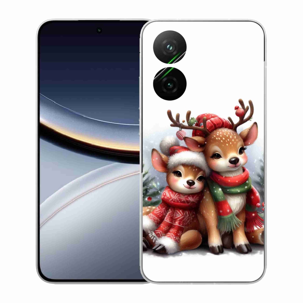 Gél borítás mmCase a Xiaomi Poco F7 5G számára - karácsonyi rénszarvas