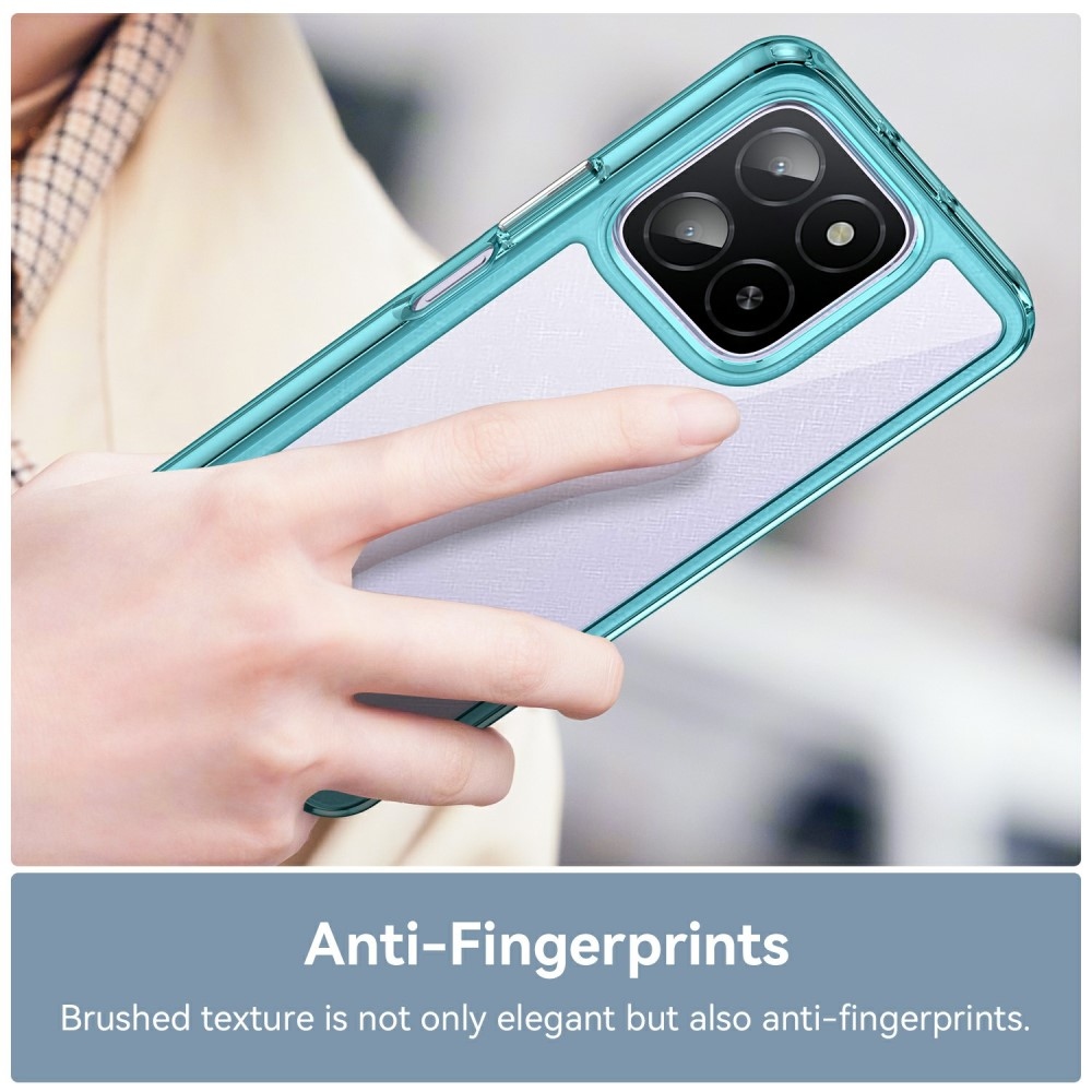 Gél tok fix hátlappal a Honor X6b készülékhez - világoskék színben