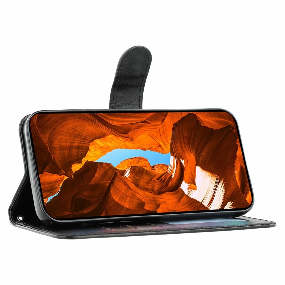 Vérrögök könyv tok Xiaomi Redmi 15 5G-hez - fekete