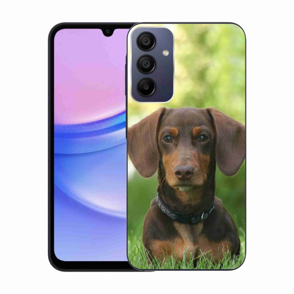 Gél tok mmCase Samsung Galaxy A15 4G/5G készülékhez - barna tacskó