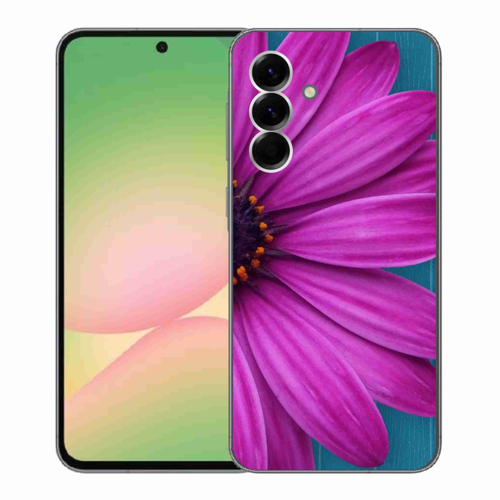 Gél védőhuzat mmCase Samsung Galaxy A56 5G - lila margaréta