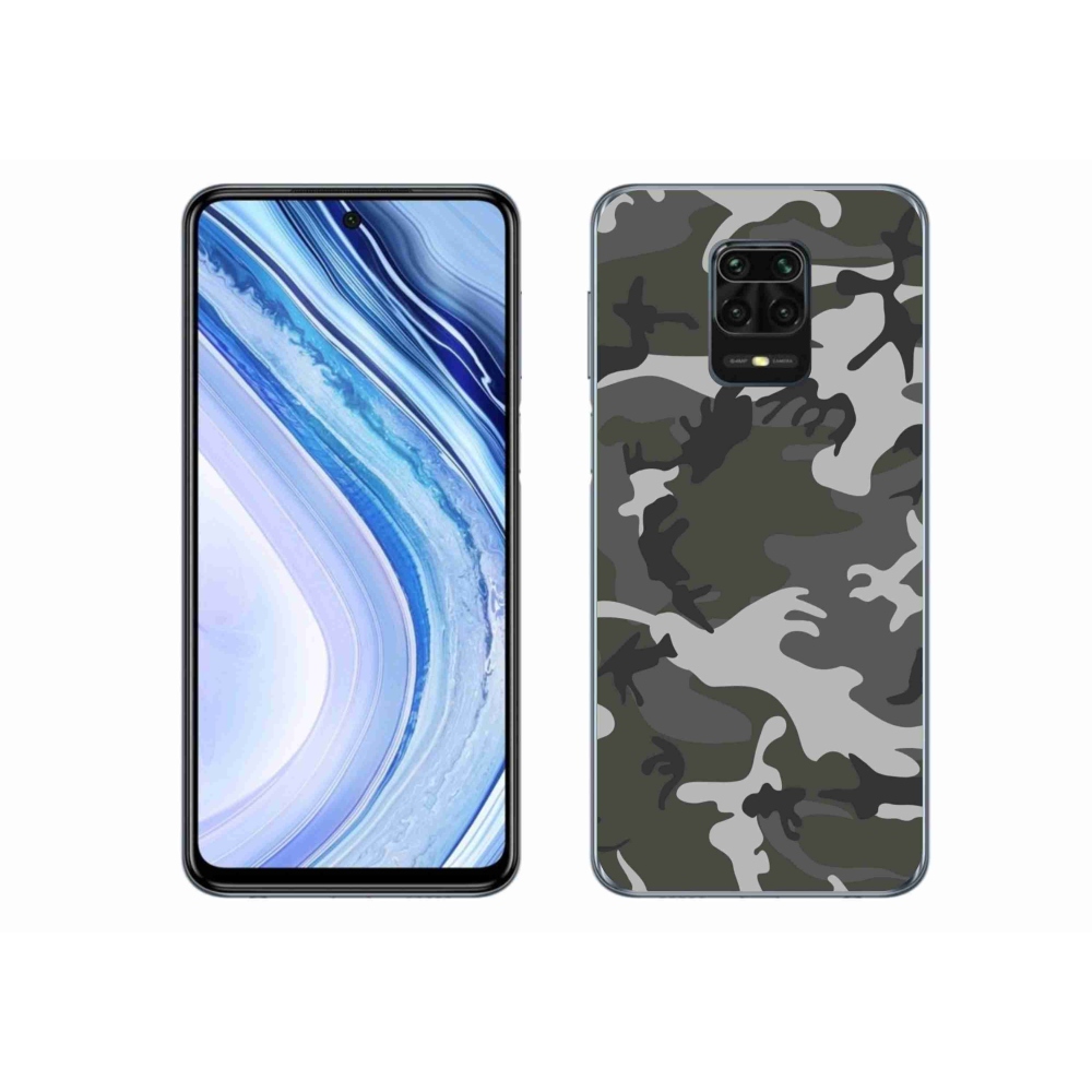 Zselés borítás mmCase a Xiaomi Redmi Note 9 Pro számára - álcázó mintás
