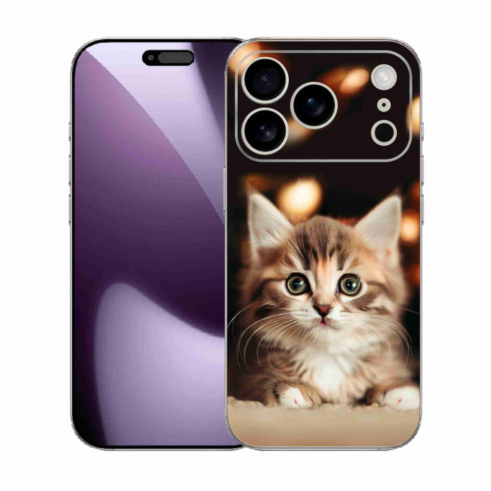 Gél borítás mmCase iPhone 17 Pro készülékhez - aranyos cica 2