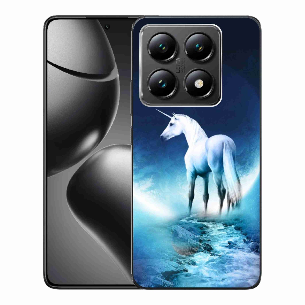 Gél borítás mmCase a Xiaomi 14T-hez - fehér egyszarvú