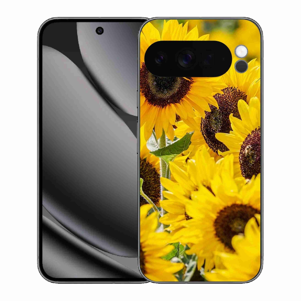 Zselés borítás mmCase a Google Pixel 10 Pro XL számára - Napraforgó