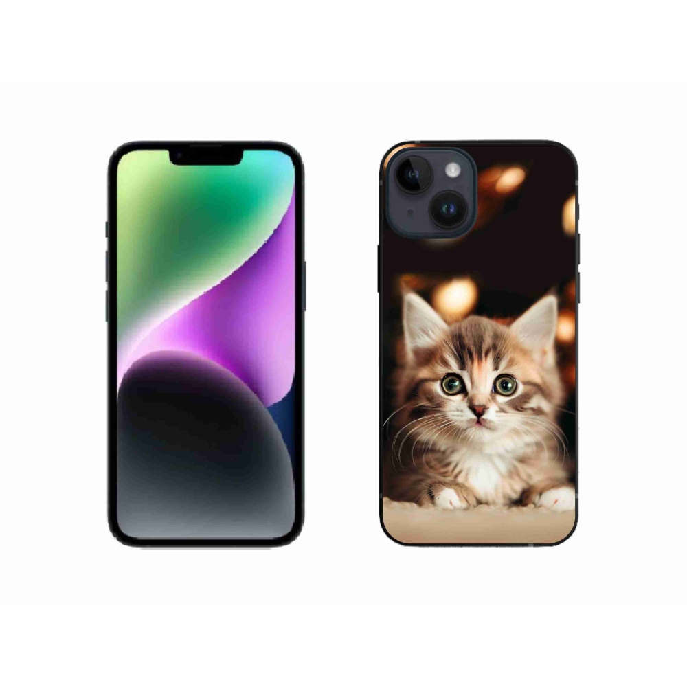 Gél borítás mmCase iPhone 14 készülékhez - aranyos cica 2