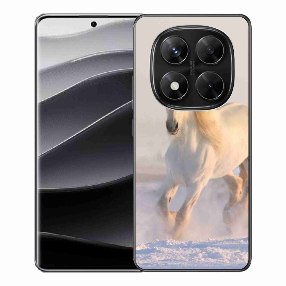 Zselés borítás mmCase a Xiaomi Redmi Note 14 Pro 5G/Poco X7 5G - ló a hóban