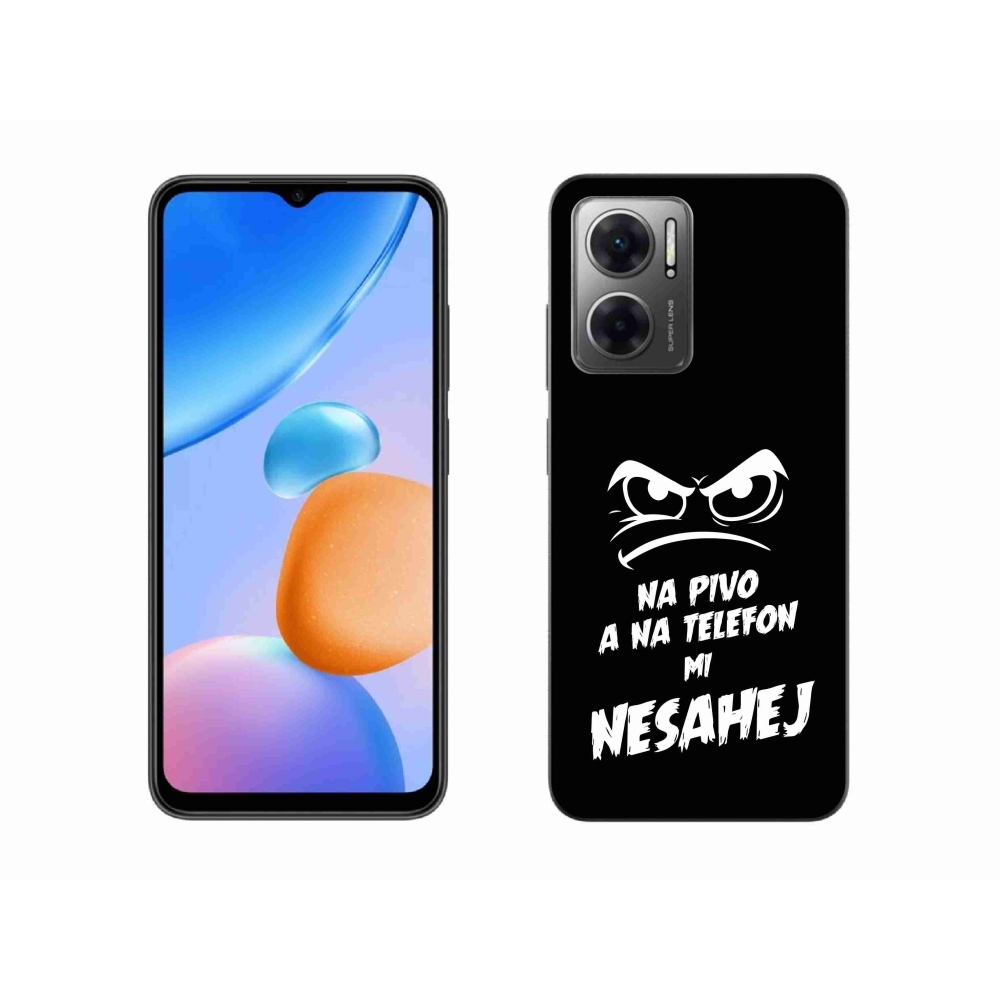 Gél borító mmCase a Xiaomi Redmi 10 5G - sör motívum 2 fekete háttérrel
