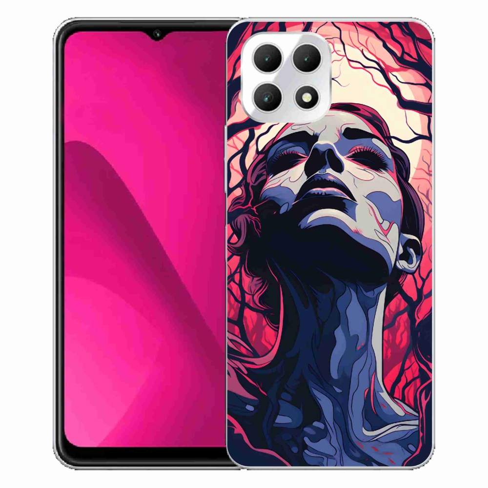 Zselés borítás mmCase a T-Mobile T Phone 2 készülékhez - absztrakt arc