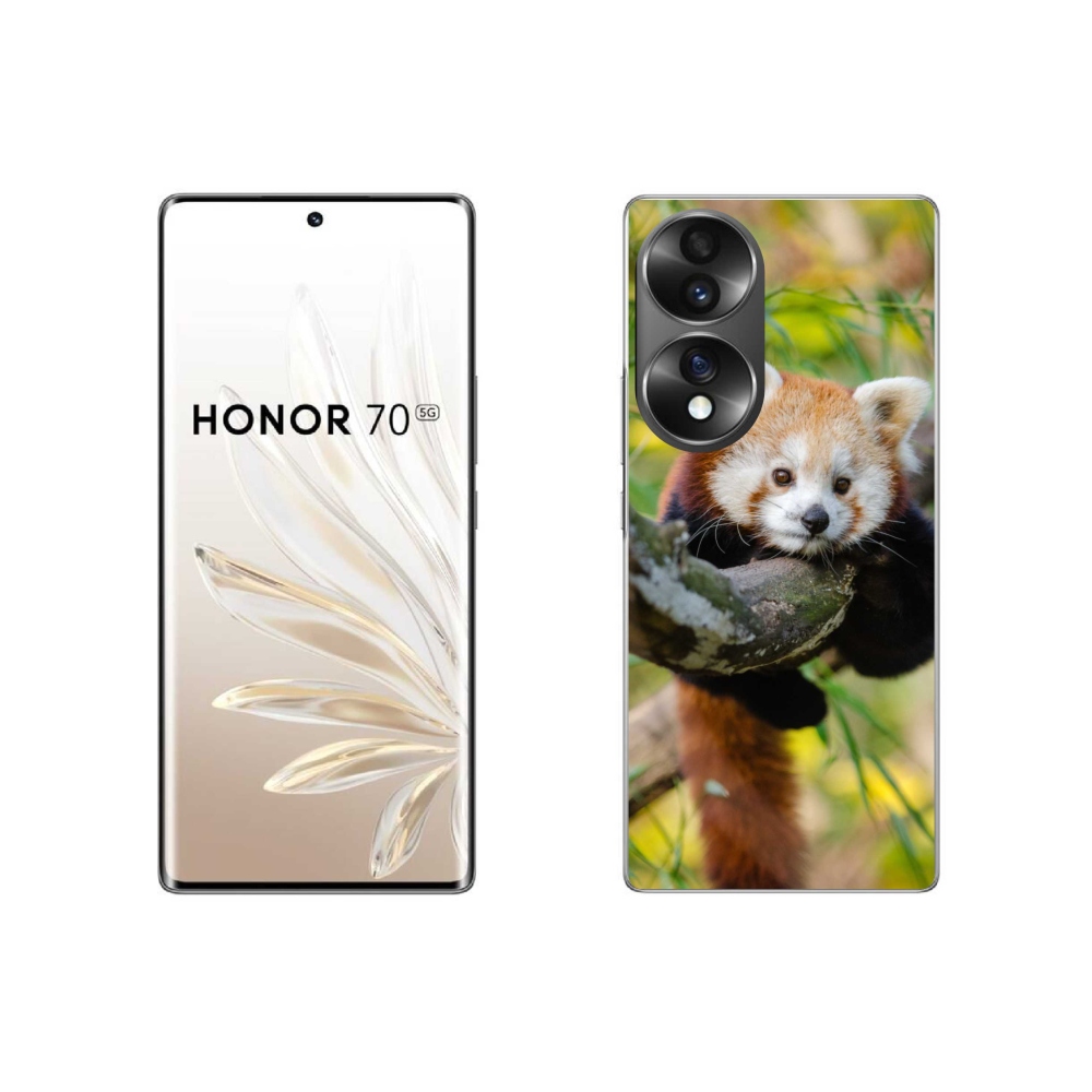 Zselés borítás mmCase a Honor 70 készülékhez - pandavörös