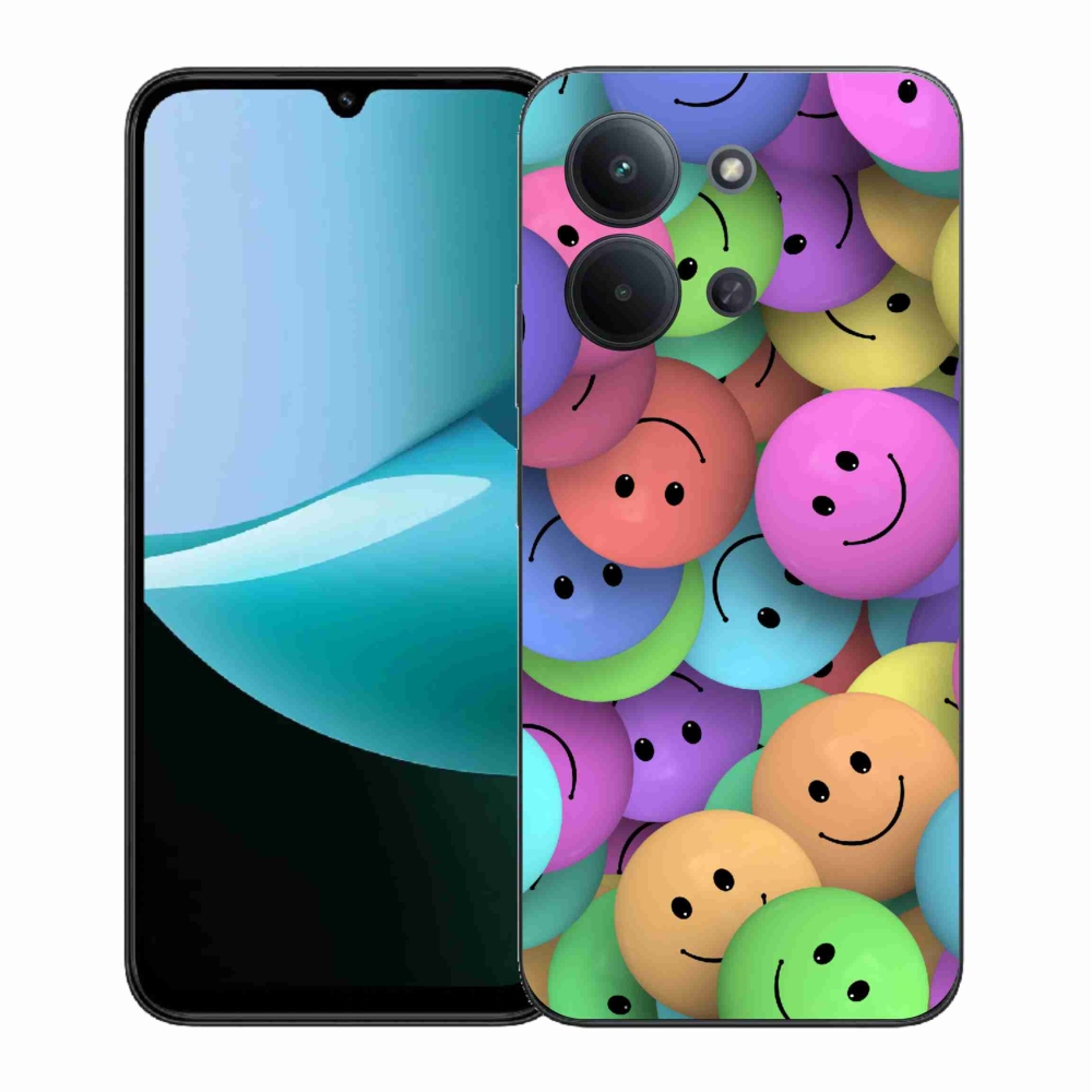 Gél borítás mmCase a Xiaomi Redmi 15C 4G (171mm)/Poco C85 4G (171mm) - színes smiley-khoz