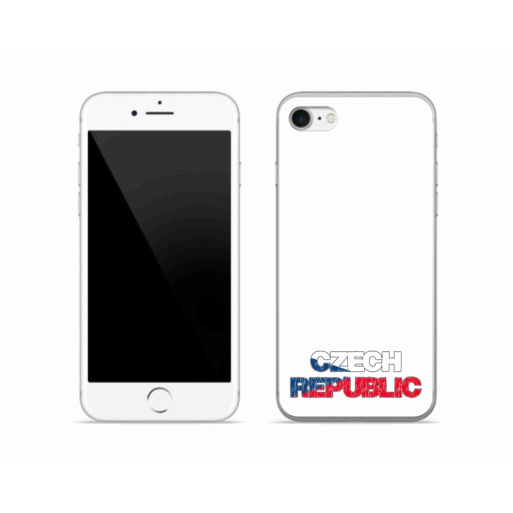 Zselés borítás mmCase iPhone SE (2020) - Csehország fehér háttér