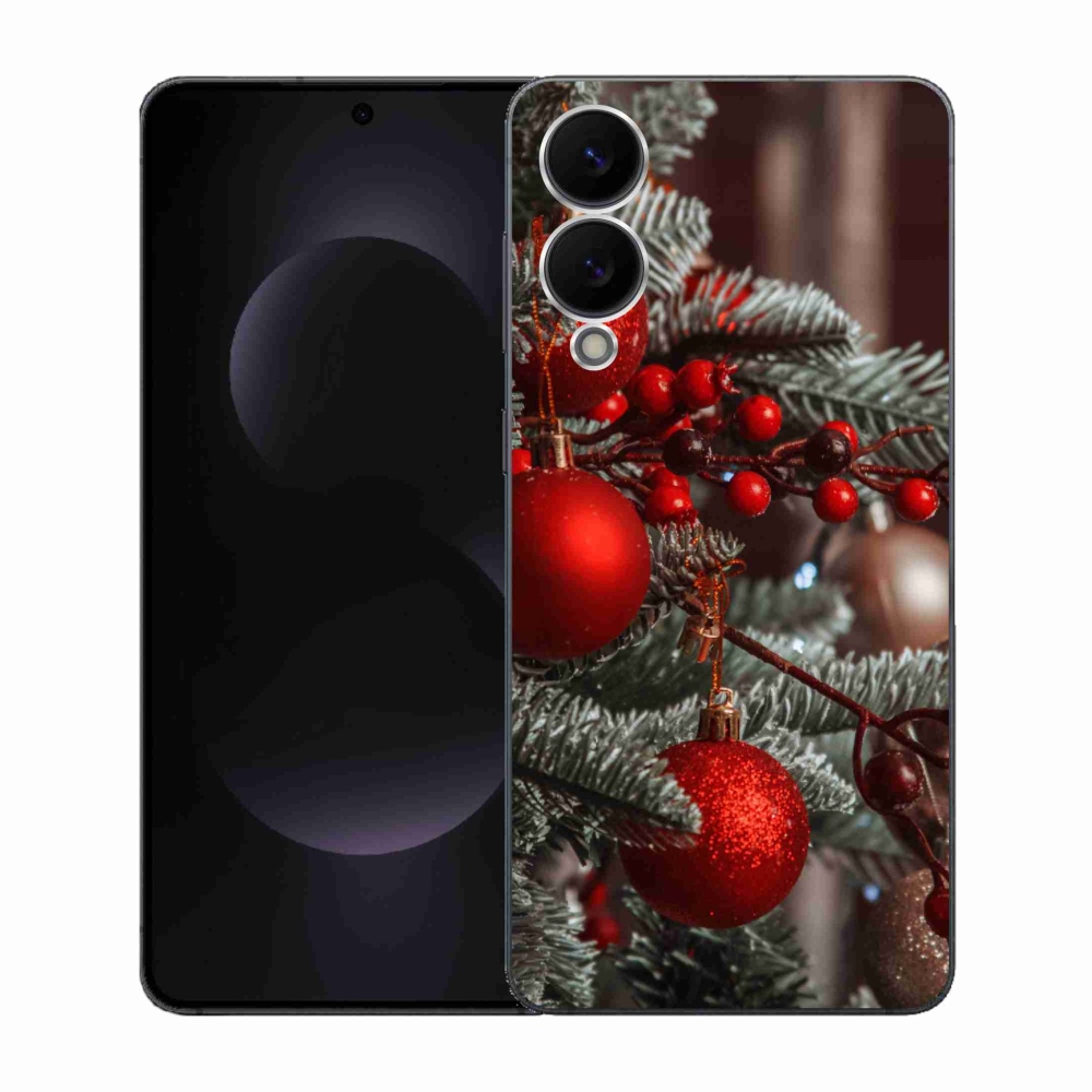 Gél borítás mmCase Samsung Galaxy S25 Edge készülékhez - karácsonyi dekoráció 2