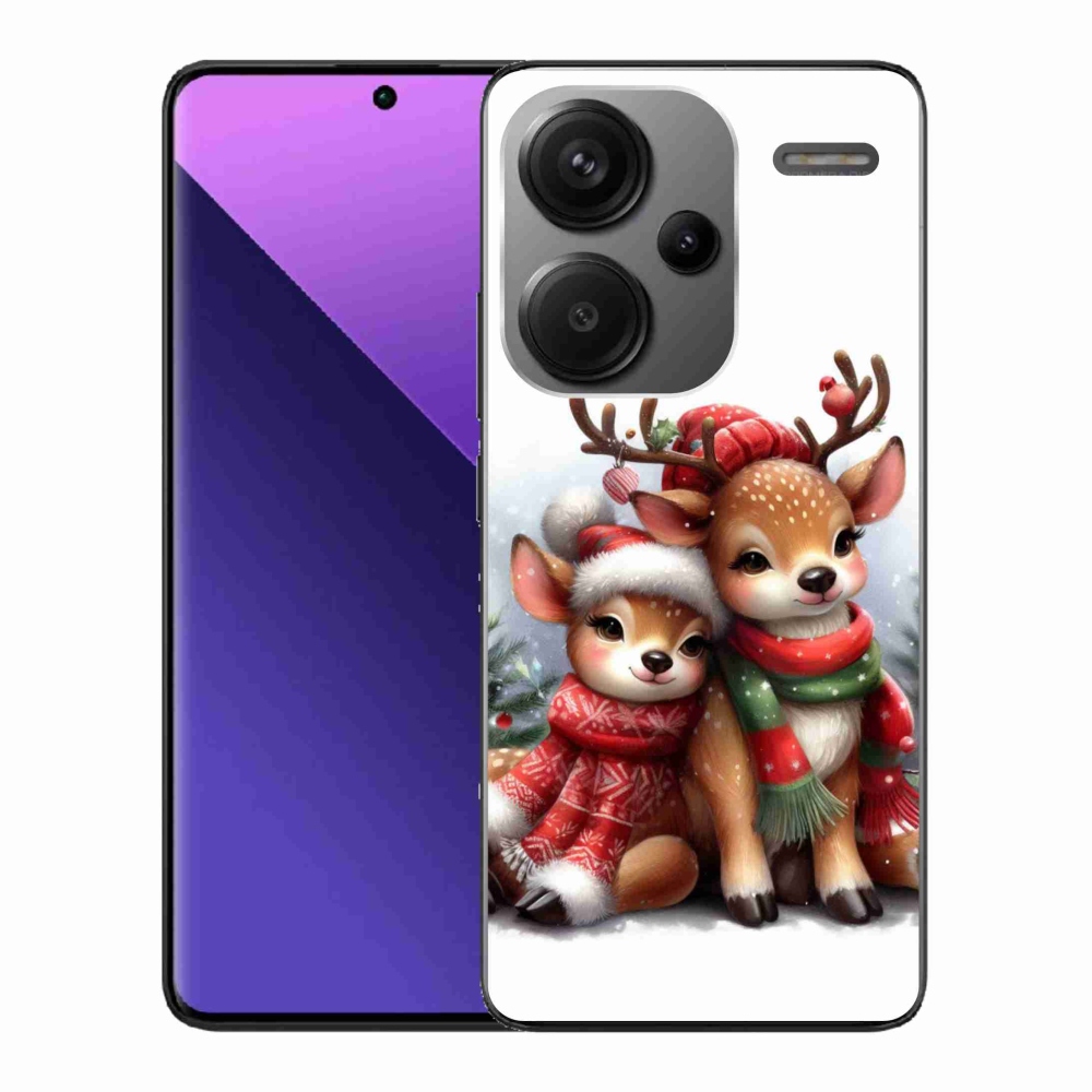 Gél borítás mmCase a Xiaomi Redmi Note 13 Pro+ 5G - karácsonyi rénszarvashoz