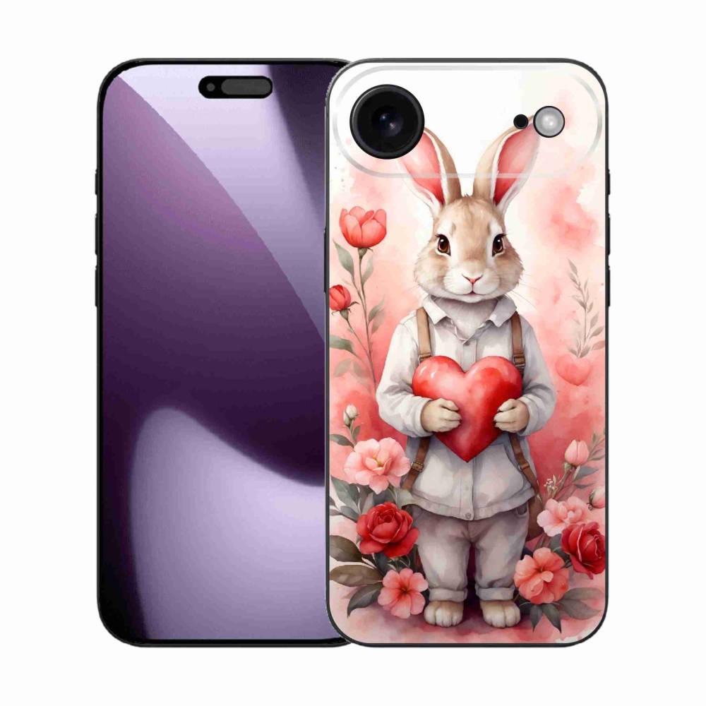 Gél borítás mmCase iPhone 17 Air készülékhez - nyúl szívvel