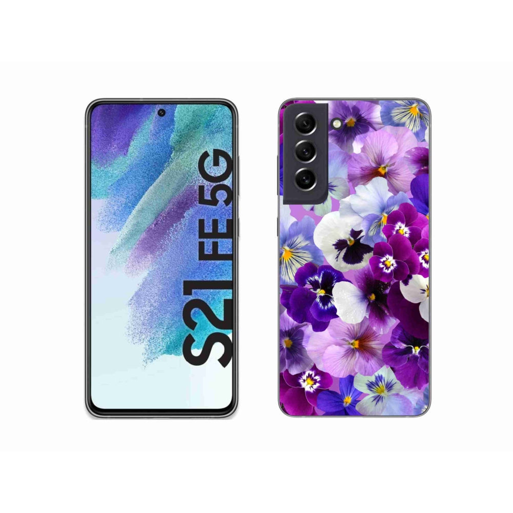 Gél borítás mmCase Samsung Galaxy S21 FE 5G - virágok 9