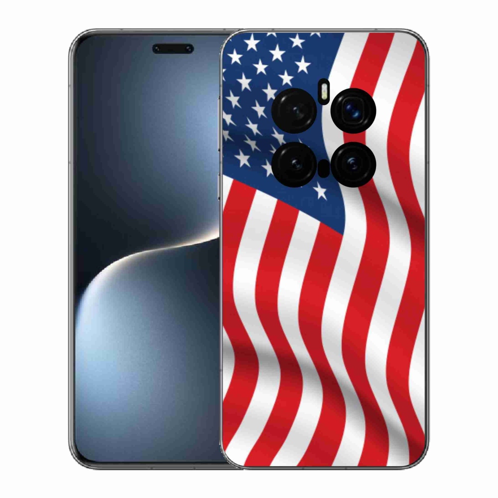 Gél borítás mmCase a Honor Magic 7 Pro 5G számára - amerikai zászló