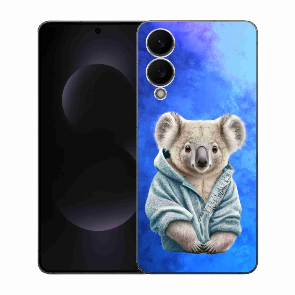 Zselés borítás mmCase Samsung Galaxy S25 Edge készülékhez - koala pulóverben