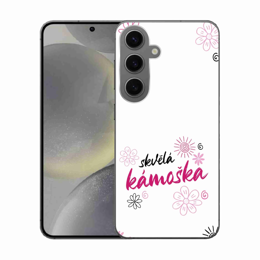 Gél borító mmCase Samsung Galaxy S24 - nagyszerű haver fehér háttérrel