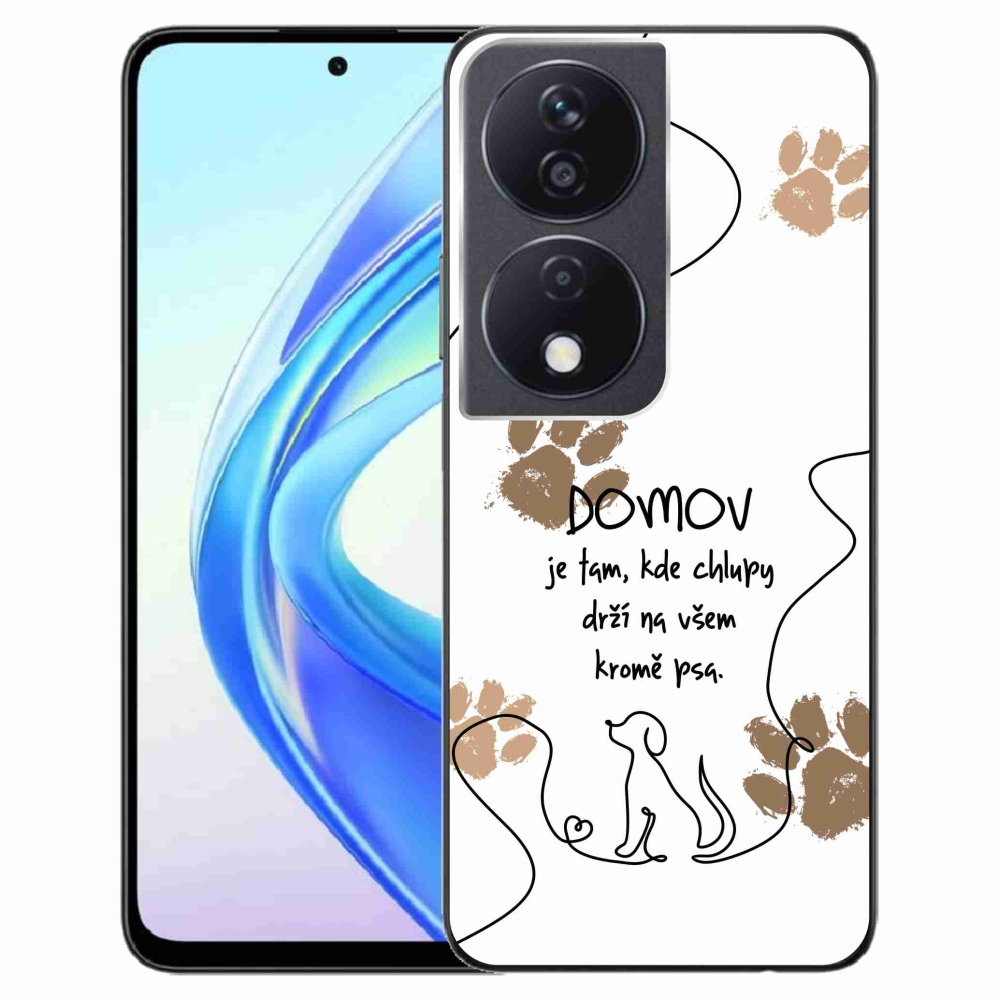 Gél borító mmCase a Honor X7b/Honor 90 Smart készülékhez - kutyamotívum fehér háttérrel