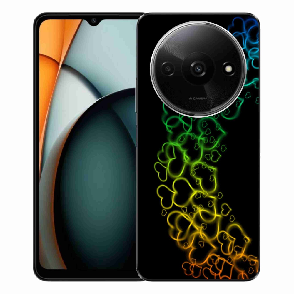Gél borítás mmCase a Xiaomi Redmi A3-hoz - színes szívek