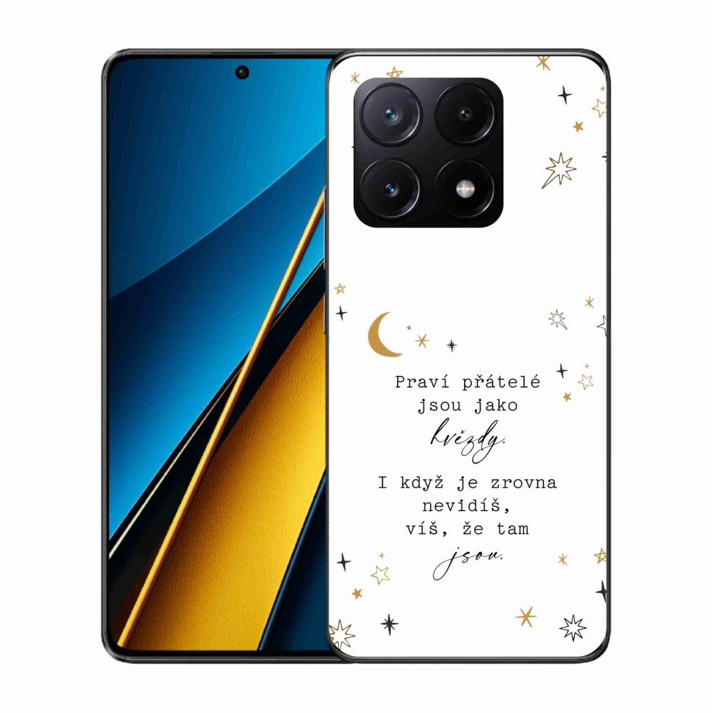 Gél borítás mmCase a Xiaomi Poco X6 Pro 5G számára - idézem 6 fehér háttér