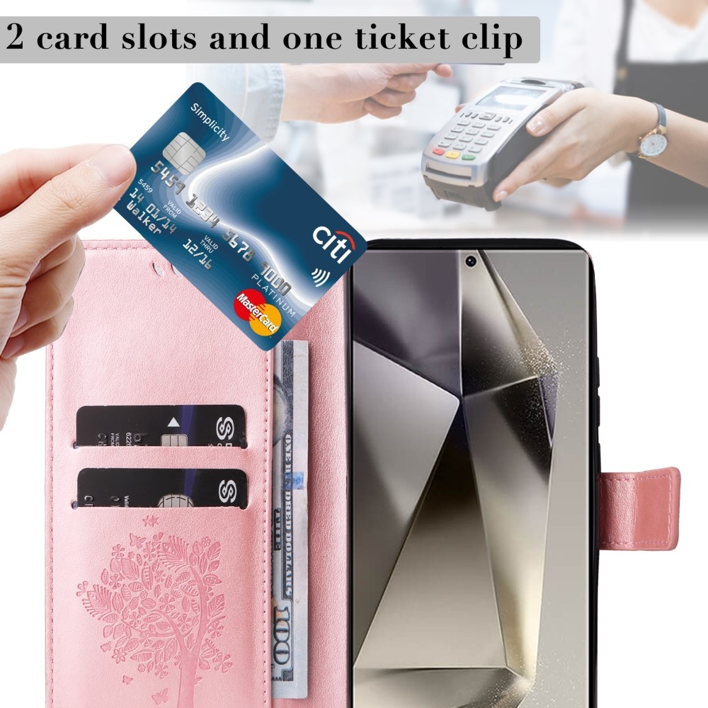 Fák könyve tok Samsung Galaxy S25 Ultra - rózsaarany