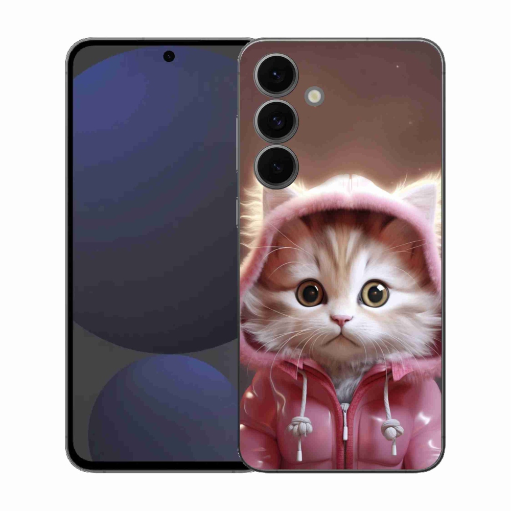 Gél borítás mmCase Samsung Galaxy S25 FE - aranyos cica 3