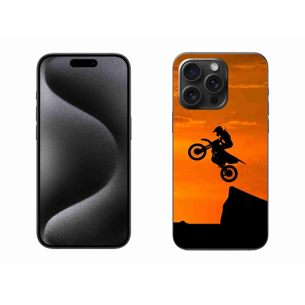 Zselés borítás mmCase iPhone 15 Pro Max készülékhez - motocross