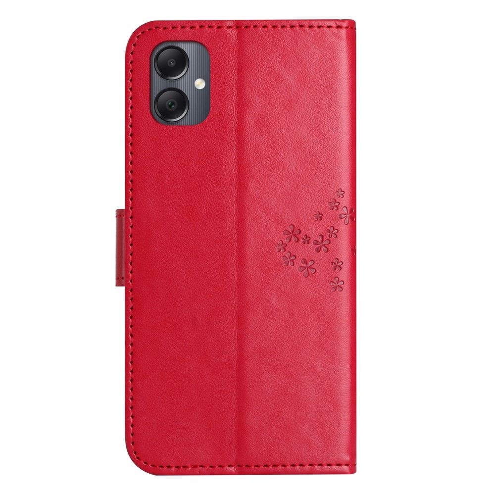 Fás könyv tok Samsung Galaxy A07 4G - piros