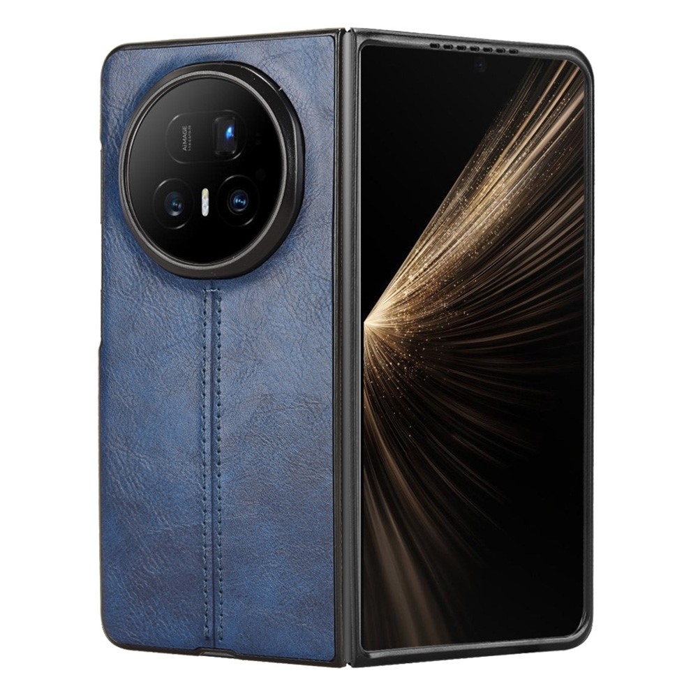 Stitchi műanyag tok műbőrrel borítva Honor Magic V5 készülékhez - kék