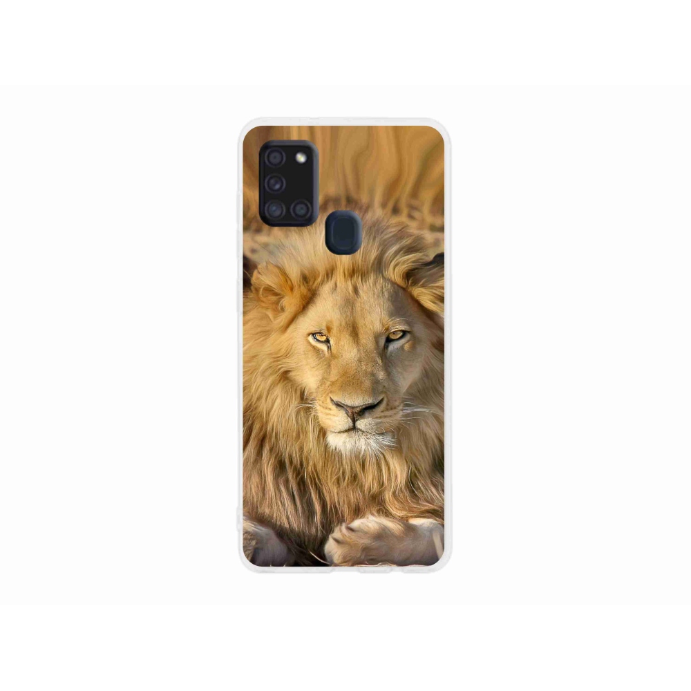 Zselés borítás mmCase Samsung Galaxy A21s készülékhez - Lion 2