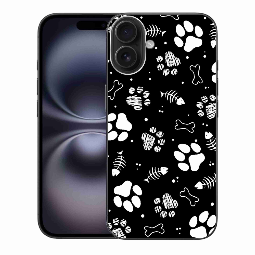 Zselés borítás mmCase iPhone 16 Plus készülékhez - kutyamancsok