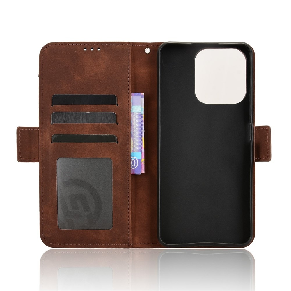 Kártyák könyvtáska a Realme Note 70T-hez - barna