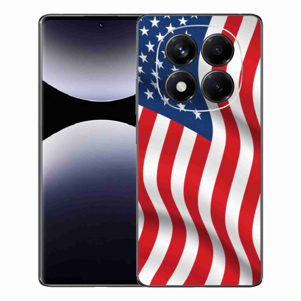 Gél borítás mmCase a Xiaomi Redmi Note 14 Pro számára - amerikai zászló