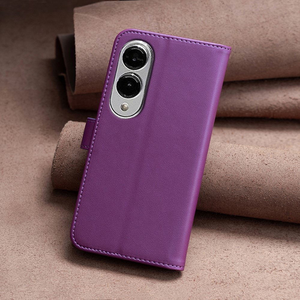 BNF könyv tok Samsung Galaxy S25 Edge készülékhez - sötét lila