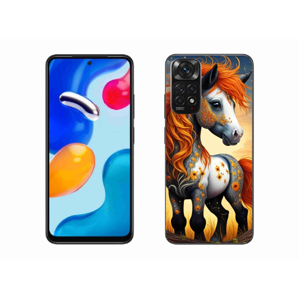 Gél borítás mmCase a Xiaomi Redmi Note 11 4G-hez - színes póni