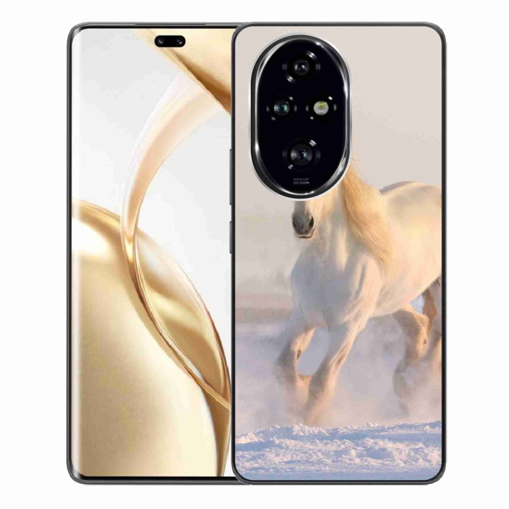 Gél tok mmCase a Honor 200 Pro 5G számára - ló a hóban