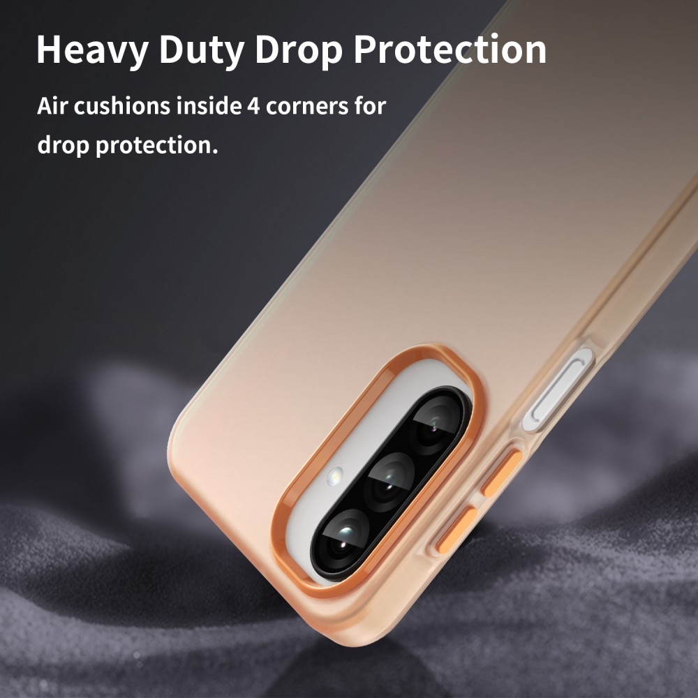 Candys matt zselés tok Samsung Galaxy A26 5G - narancssárga színben